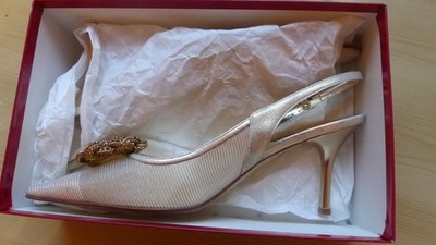 Schöne Pumps, Brautschuhe, von Sandro Vicari, Gr. 40,