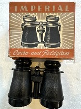 VINTAGE 40&rsquo;s BRAUN NURNBERG IMPERIAL BINOCULARS 2 1/2X GERMANY + BOX WWII?