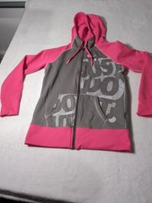 Nike Womens Therma-Fit Full Zip Hoodie Fleece Lined Size M 588351-078 Just Do It