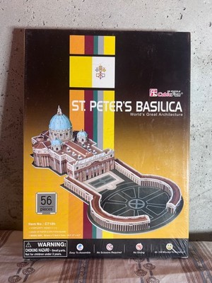 CubicFun 3D Puzzle St. Peter's Basilica World's Great Architecture 56 Pieces New