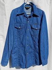 Vintage USA Wrangler Blue Denim Shirt