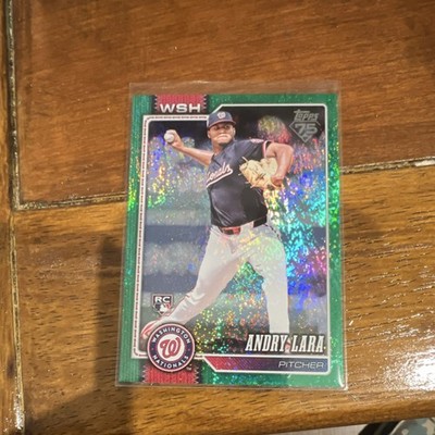 Topps Andry Lara Washington Nationals 2026 Series 1 #36 Green Holofoil RC /99