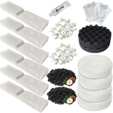 21 PCS Aquarium Media Kits Replacement for Fluval FX4 / FX5 / FX6 Canister Filte
