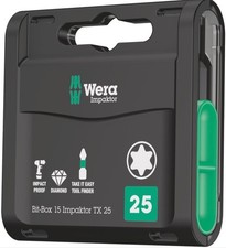 Wera Impaktor Diamond Coated Impact Driver Rated Screwdriver Bits Torx25
