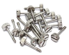  6-32 x 1-1/16" Stainless Steel Captive Thumb Screws, 20pcs