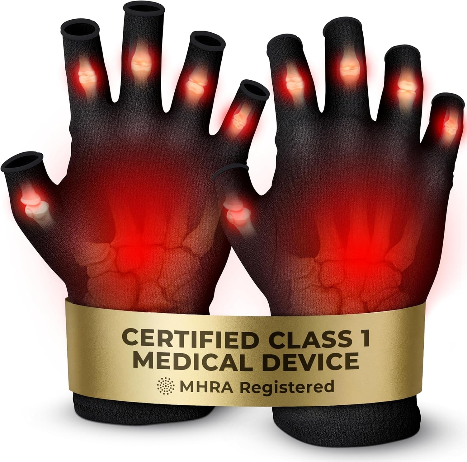 Medium Fingerless Compression Gloves for Arthritis, Carpal Tunnel, Hand Pain
