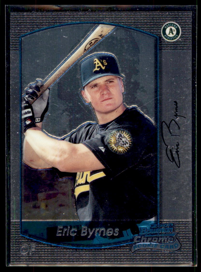 2000 Bowman Chrome Draft Picks & Prospects Eric Byrnes #56 Oakland Athletics
