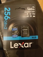Lexar 256GB Micro SD Card 2 Pack Up to 160MB/s UHS-I Full HD 4K UHD