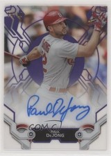 2019 Topps High Tek High Tek Auto Purple 10/99 Paul DeJong #HTA-PD Auto 6u5