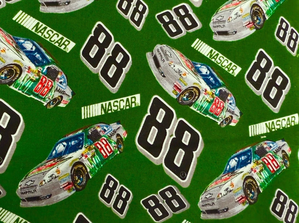 NASCAR Fabric, Dale Earnhardt Jr 2012, 100% Cotton Racing #88 Race Car 2.6 Yards - Image 3 of 3