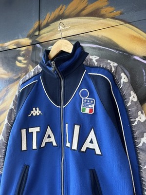 ITALY Kappa Football Track Top Jacket 2000 SIZE MEDIUM ITALIA TRAINING Vintage