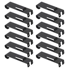 12pcs Grid Wall Hook: Metal Wall Mounted Grid Panel Hanger - Utility Hook For