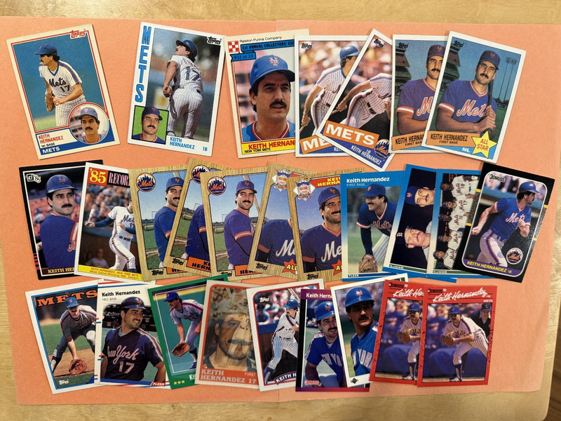 Keith Hernandez   Lot of 27 Cards   Many Years   New York Mets   MVP