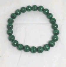 Malachite genuine stone 8mm Round Natural Green Elastic Bracelet new gemstone