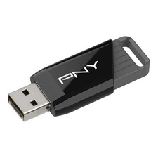 PNY 256GB Attach  X USB 3.2 Gen 1 Flash Drive 256GB, Black and Gray