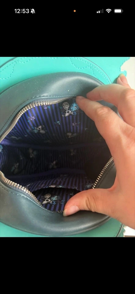 Loungefly Disney Nightmare Before Christmas Emily Round Crossbody Bag - Image 4 of 4