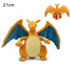 New Shiny Charizard Plush Toy Collectible Soft Stuffed Animal Gift for Kids 21cm
