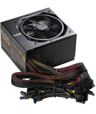 EVGA 700 GD 700W 80 Plus Gold ATX Power Supply, 24 Pin, PCIe, SATA, 1 Fan
