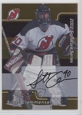 2001-02 ITG Be A Player Signature Series Gold Scott Clemmensen #216 Auto 1u6
