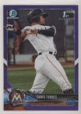 2018 Bowman Chrome Prospects Purple Refractor /250 Christopher Torres Chris c5r