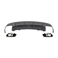 Diffusor Tipps Schwarz FüR Mercedes W117 13-18 Facelift CLA45 Kohlenstoff Look