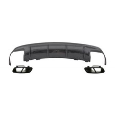 Diffusor Tipps Schwarz für Mercedes W117 13-18 Facelift CLA45 Kohlenstoff Look Diffusor Tipps Schwarz für Mercedes W117 13-18 Facelift CLA45 Kohlenstoff Look