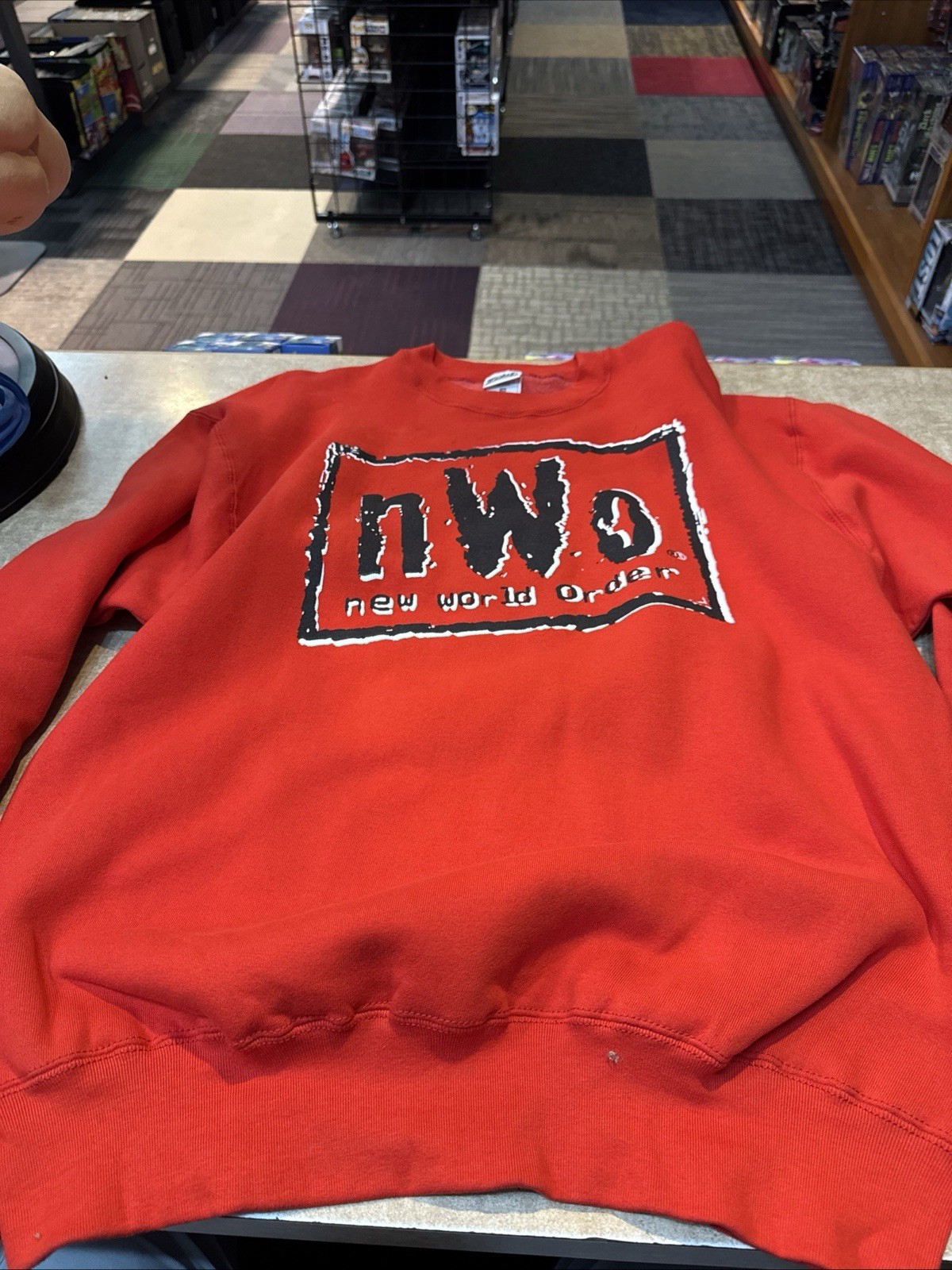 Vintage 1998 WCW NWO New World Order Sweatshirt Crewneck Sweater Adult X  Large
