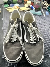VANS Old Skool Skate Shoes Gray/White 500714  - Size 10 in Mens