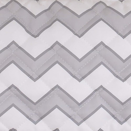 Sumersault Gray Chevron High Chair Pad 20X37 Inch Soft Easy Clean Replacement - Foto 4 di 5