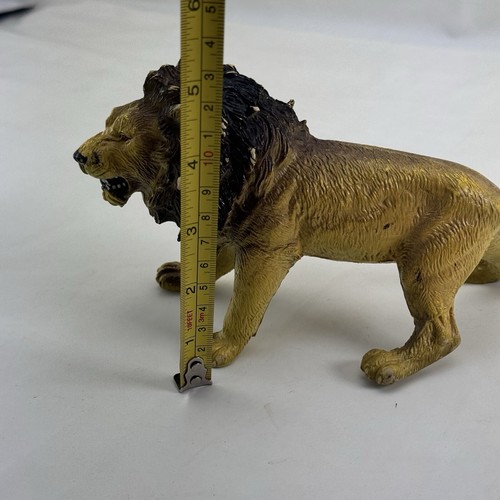 AAA Lion Animal Figure Safari Hard Rubber Toy Vintage ELC Collectible - Picture 21 of 24