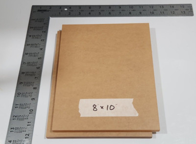 (2) ACRYLIC CELL CAST SHEET CLEAR  0.50'' X 8.00'' X 10.00'' LOT OF 2
