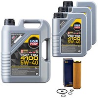 MotoröL Set Top Tec 4100 5W-40 8 Liter + ÖLfilter FüR Mercedes Sprinter 3-T 3,5