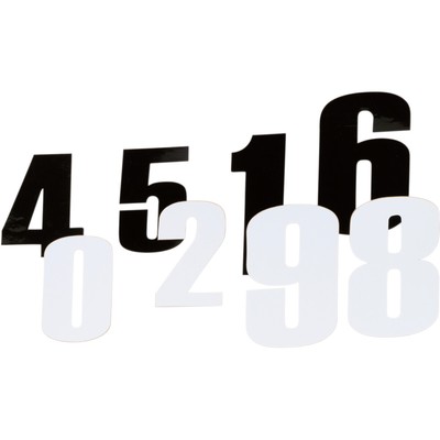 Moose Racing 3-pk Adhesive Race Numbers 4.5'' White #7 (80007)