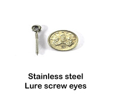 25mm Stainless steel screw eyes lure building hook hangers