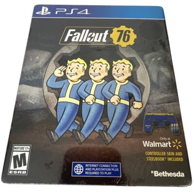 NEW 2018 PS4 FALLOUT 76 Walmart Exclusive STEELBOOK Edition Limited Edition 
