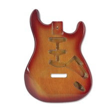 Mahogany New Guitar Body replacement SSS Style Yellow Painting