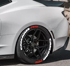 Tire Lettering Fits Camaro RS Tyre Decal Sticker 1.25" Set 15"-22" Fast Shipping
