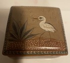 Vintage Tonala Mexico Signed Jimon Pottery Trinket Jewelry Box, Folk Art Bird — photo 7