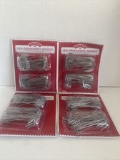 600 Christmas steel Ornament Hooks Tree Hangers Metal Wire silver large Lot Of 4