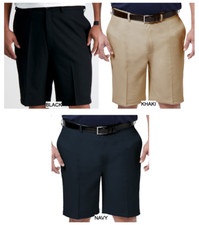 Haggar Big  Tall Cool 18 Pro Pleated Shorts  CHOOSE SIZE - COLOR - INSEAM 