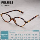 Women Oval Reading Glasses Highly Strength Readers Glasses +4.25 +4.50 To +6.0