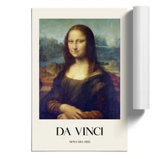 The Mona Lisa By Leonardo Da Vinci Unframed Wall Art Poster Print Decor