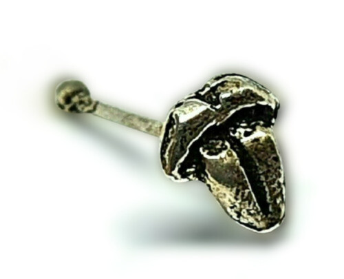 OUFER 18G 1mm 3 Pezzi Set Anelli Da Naso Carino Piercing Studs Borchie Acciaio Chirurgico Viola Glitter Luna Marmo Modello Pietra Stella Donne Gioielli - Foto 2