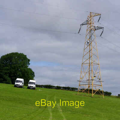 Foto 6x4 Pylon Gemälde Carnforth Der holende Gelbton wird zurückgestellt c2017