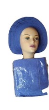 nigerian african headtie auto gele, auto gele with shoulder piece, ipele