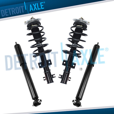 Front & Rear Struts Coil Assembly + Shock Absorbers for Volvo V70 S80 S60 FWD