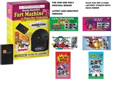 Remote Control Fart Machine-2025-THE LOUDEST-WITH 6 FAKE LOTTERY TICKETS