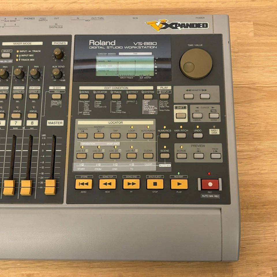 Roland VS-880 Multitrack Recorder Digital Studio Workstation Japan Used - Image 3 of 4
