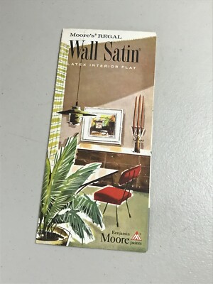 Vintage 1962 Benjamin Moore Paints Moore's Regal Satin Paint Brochure 10-62