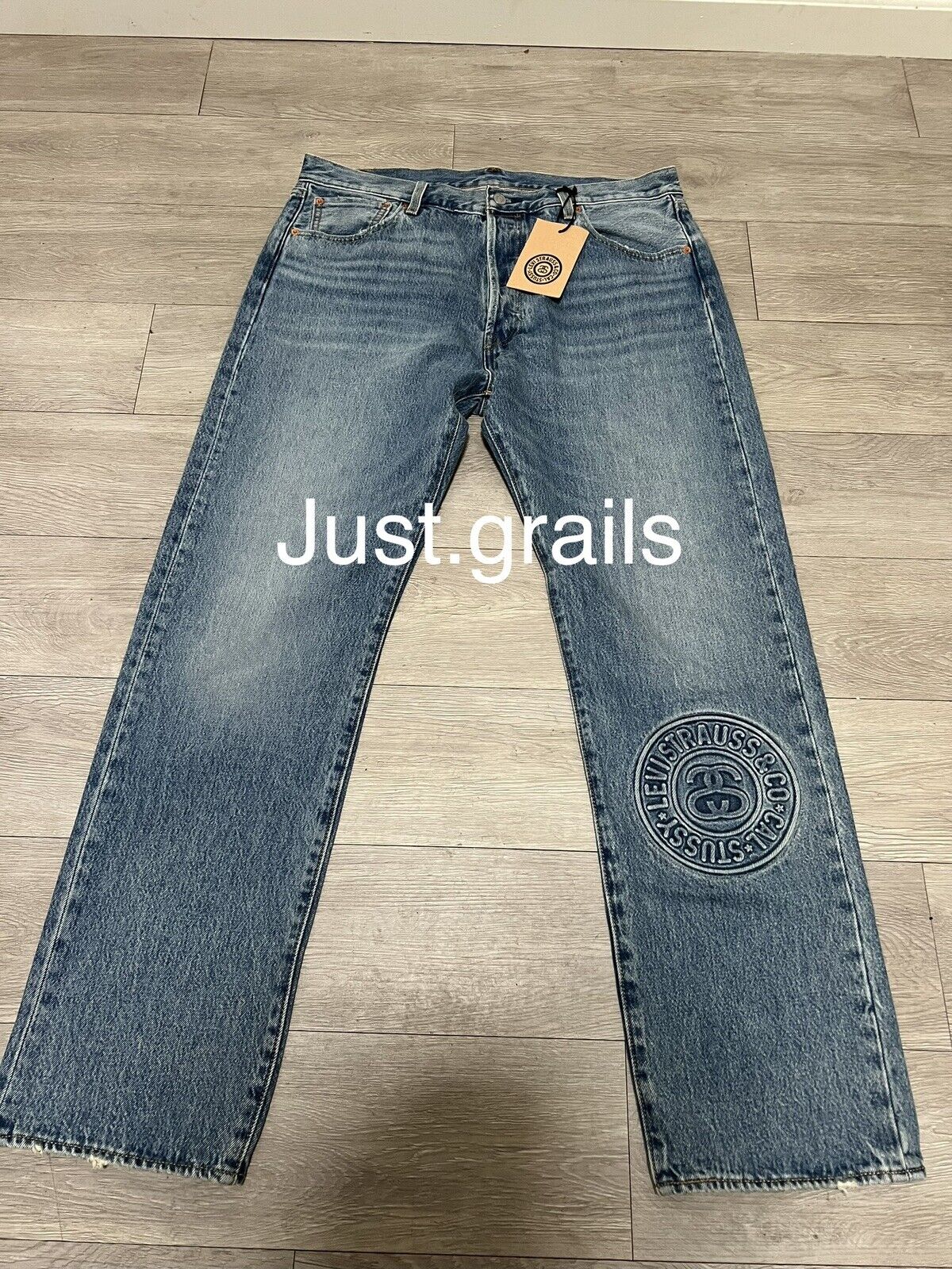 Stussy X Levi’s Jeans Embossed 501 New Ready To Ship Size 36